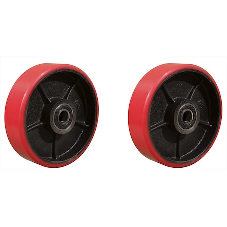 Eoslift 2 Pieces Replacement Polyurethane Steering Wheels Kit for Manual Pallet Jack, PK1 EOS13